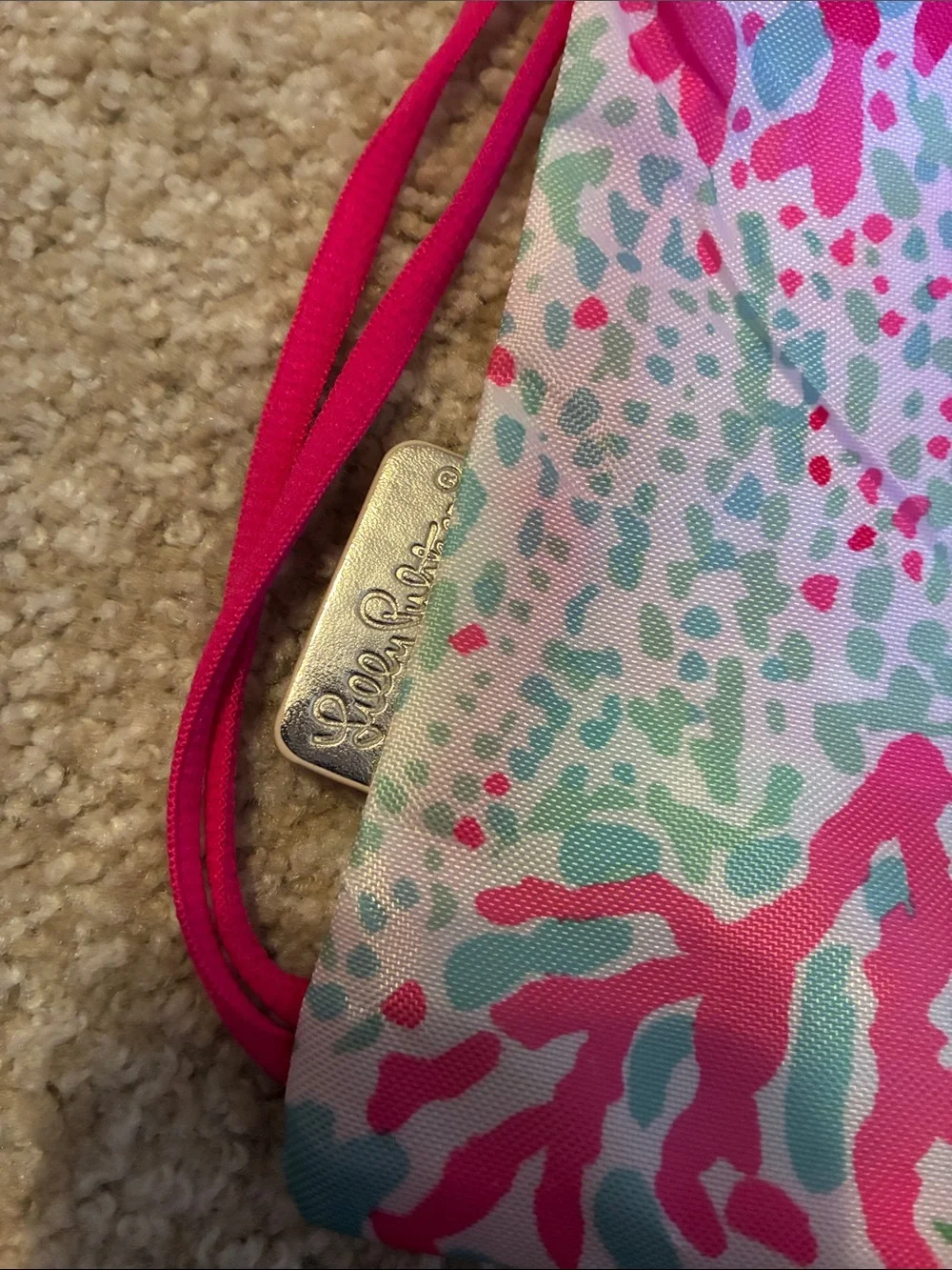NWOT Lilly Pulitzer Coral Cay drawstring backpack